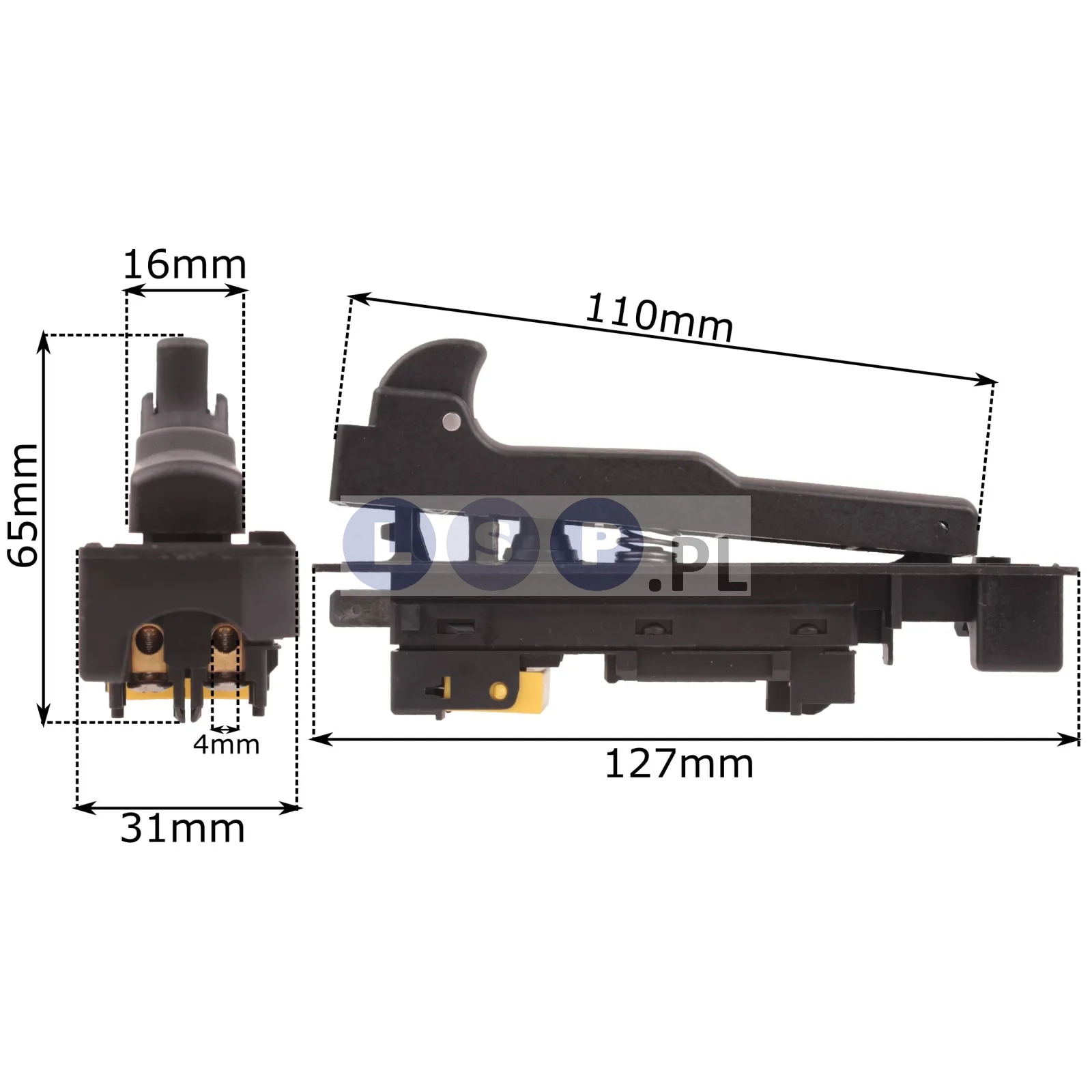 Wyłącznik do szlifierki kątowej Makita 230 MM