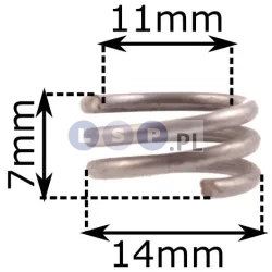 Ślimak napęd pompki oleju HUSQVARNA 235 236 240 E