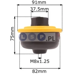 Głowica automatyczna M8x1.25 Lewy do podkaszarki spalinowej z systemem łatwego nawijania żyłki