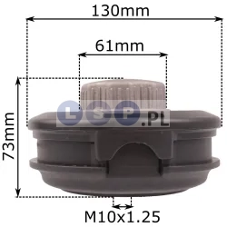 Głowica automatyczna M10x1.25 do podkaszarki spalinowej z systemem łatwego nawijania żyłki