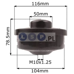 Głowica półautomatyczna Z-4 M10x1.25 do podkaszarki spalinowej