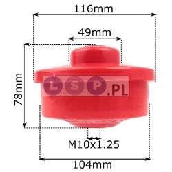 Głowica półautomatyczna Z-11 M10x1.25 do podkaszarki spalinowej 