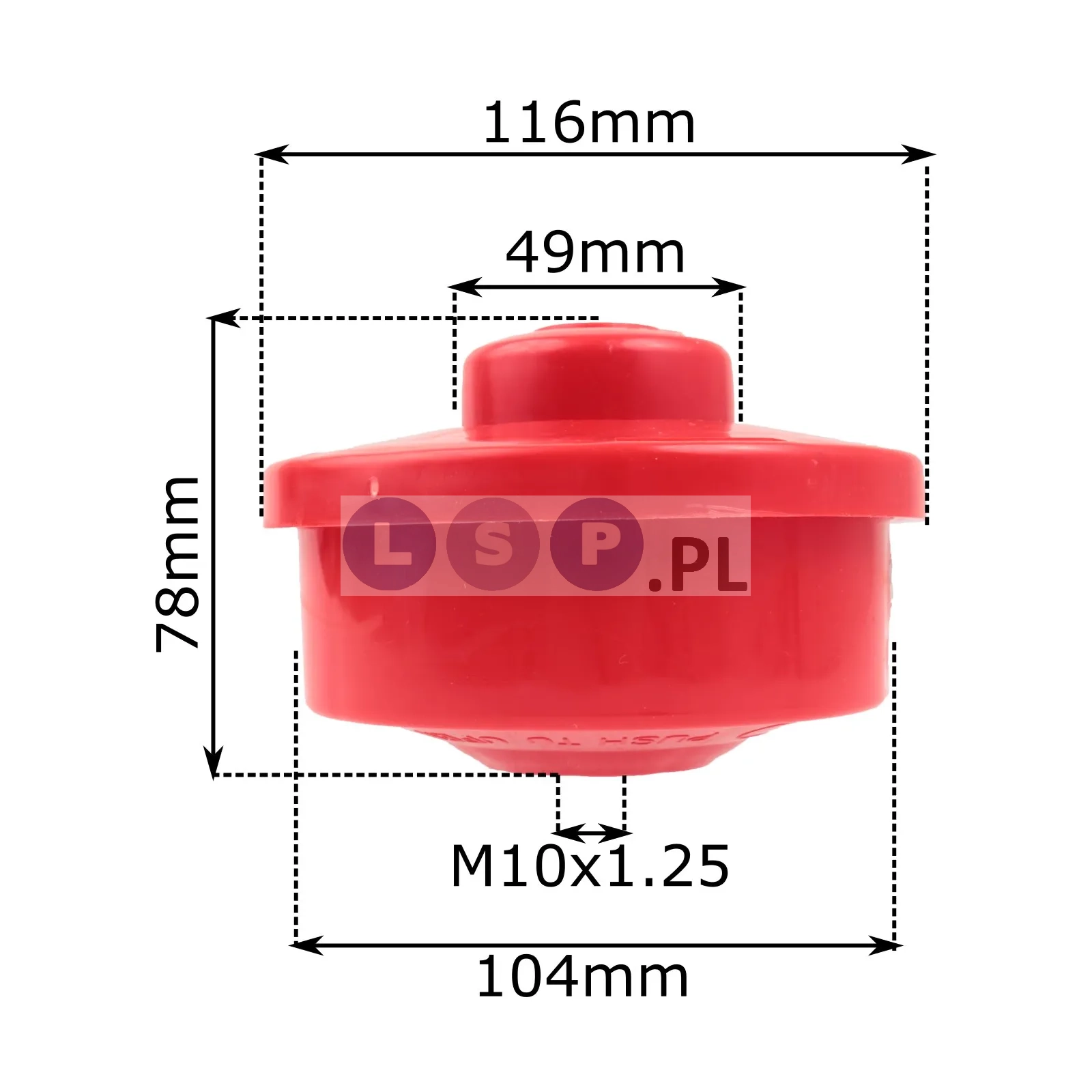 Głowica półautomatyczna Z-11 M10x1.25 do podkaszarki spalinowej 