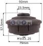 Głowica żyłkowa z żyłką do kosy M10 LEWY GWINT