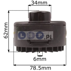 Głowica półautomatyczna φ6mm do podkaszarki elektrycznej