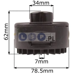 Głowica półautomatyczna 6010 φ7mm do podkaszarki elektrycznej