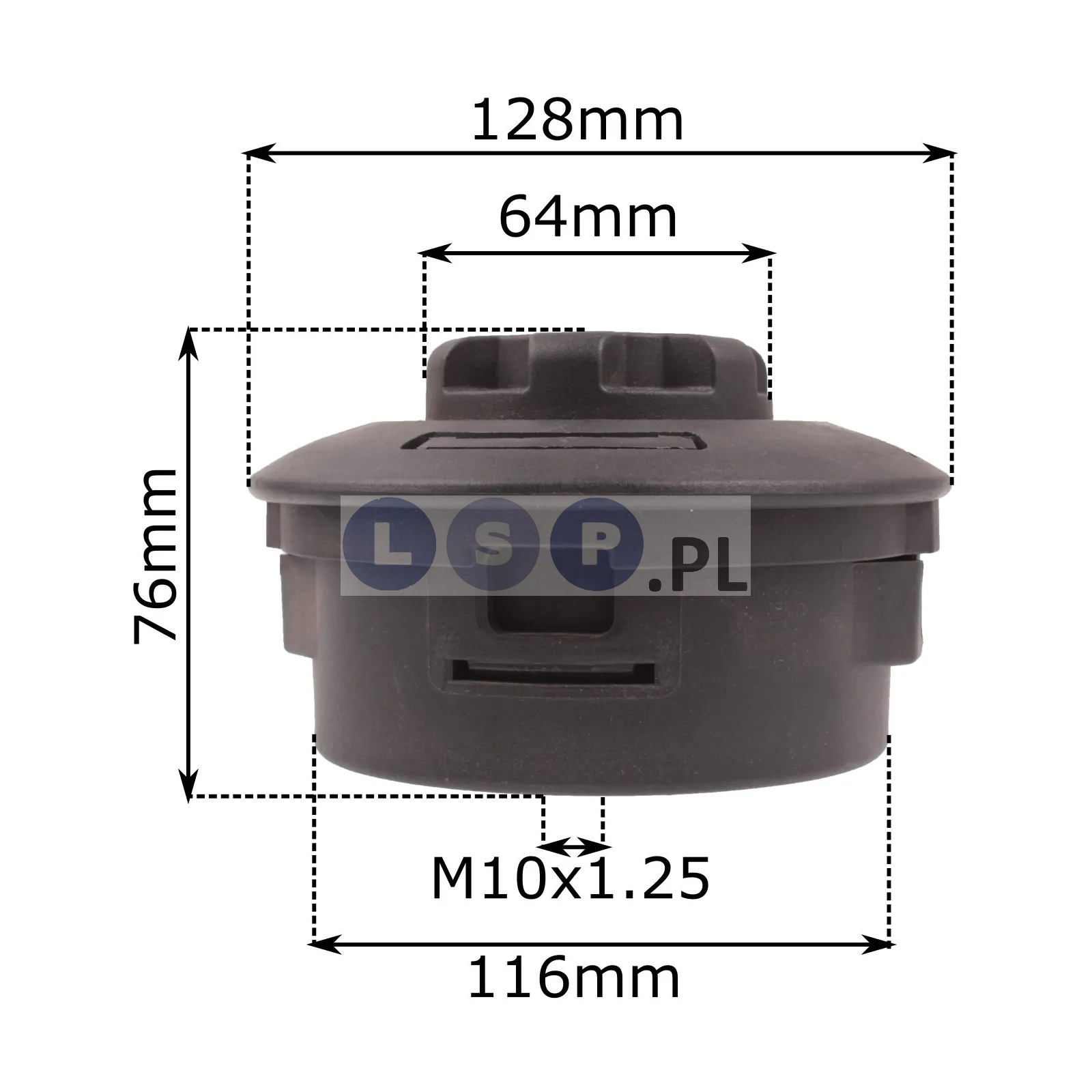 Głowica automatyczna M10x1.25 do podkaszarki spalinowej z systemem łatwego nawijania żyłki