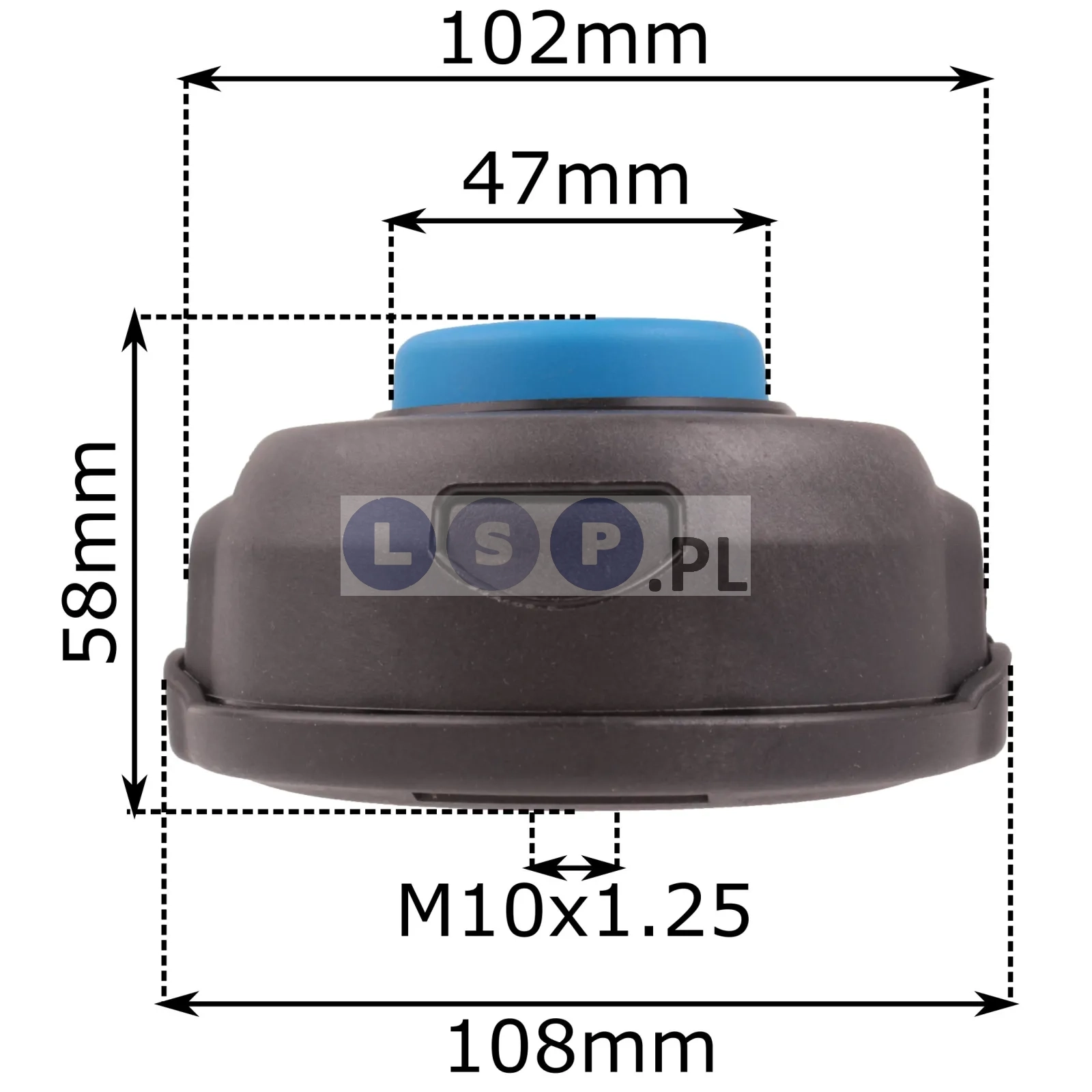 Głowica półautomatyczna DL-1239 M10x1.25 do podkaszarki spalinowej 