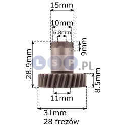 Koło zębate Z 28 Bosch GBH 2-26 DRE