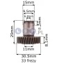 Koło zębate Z 33 GBH 2-26 DRE, GBH2400, 1617000579