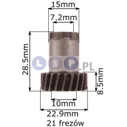 Koło zębate Z 21 Bosch GBH 2-24 DSR.