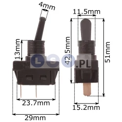 Wyłącznik do elektronarzędzi 4A 250V 43-CD437