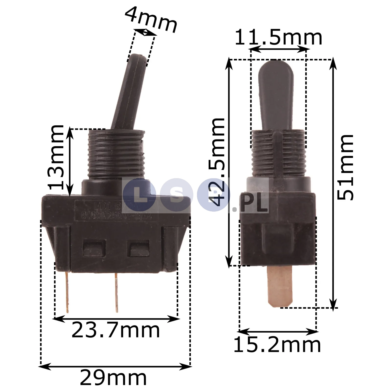 Wyłącznik do elektronarzędzi 4A 250V 43-CD437