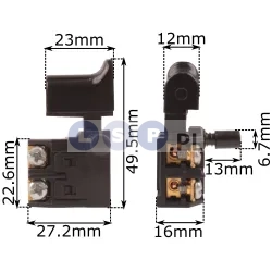 Wyłącznik do chińskiej wiertarki 6A 250V 43-CD438