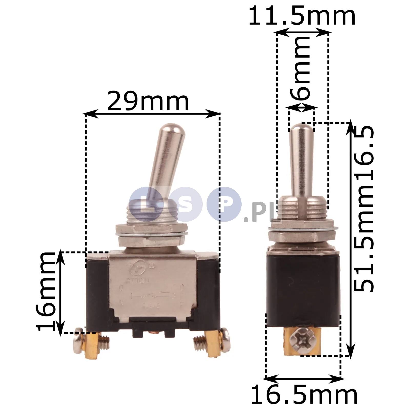 Wyłącznik do elektronarzędzi chińskich 6(4) 250V 43-CD439