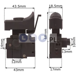 Wyłącznik do chińskiej wiertarki 4A 250V 43-CD441