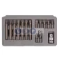 Zestaw Torx 15el. T20-T55 30 i 75mm nasadka HEX 1/2