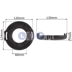 Część do głowicy pokrywa 130x27mm