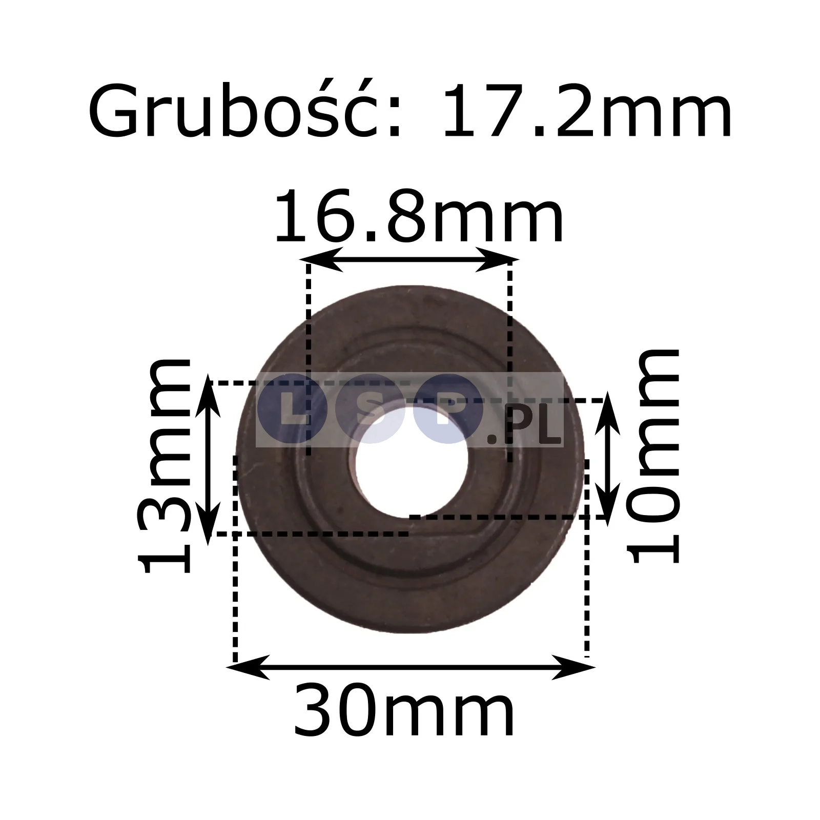 Podkładka do szlifierki M10 maszyn CNC na tarcze do 100mm z otworem 16mm