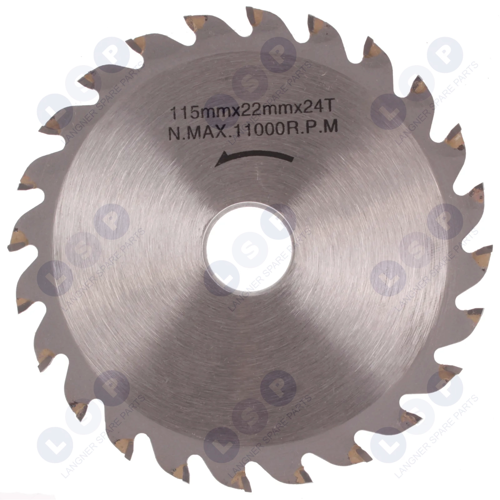 Tarcza widiowa 115 x 20 - 22,2 mm 24T do drewna widia