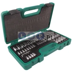 Zestaw narzędzi HONITON 40el. kluczy nasadowych 1/2" i 1/4" Imbus, torx, torx wewnętrzny