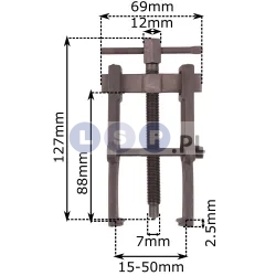 Ściągacz do łożysk 15-50x88mm 2-ramienny sworzni ramion wycieraczek klem alternator