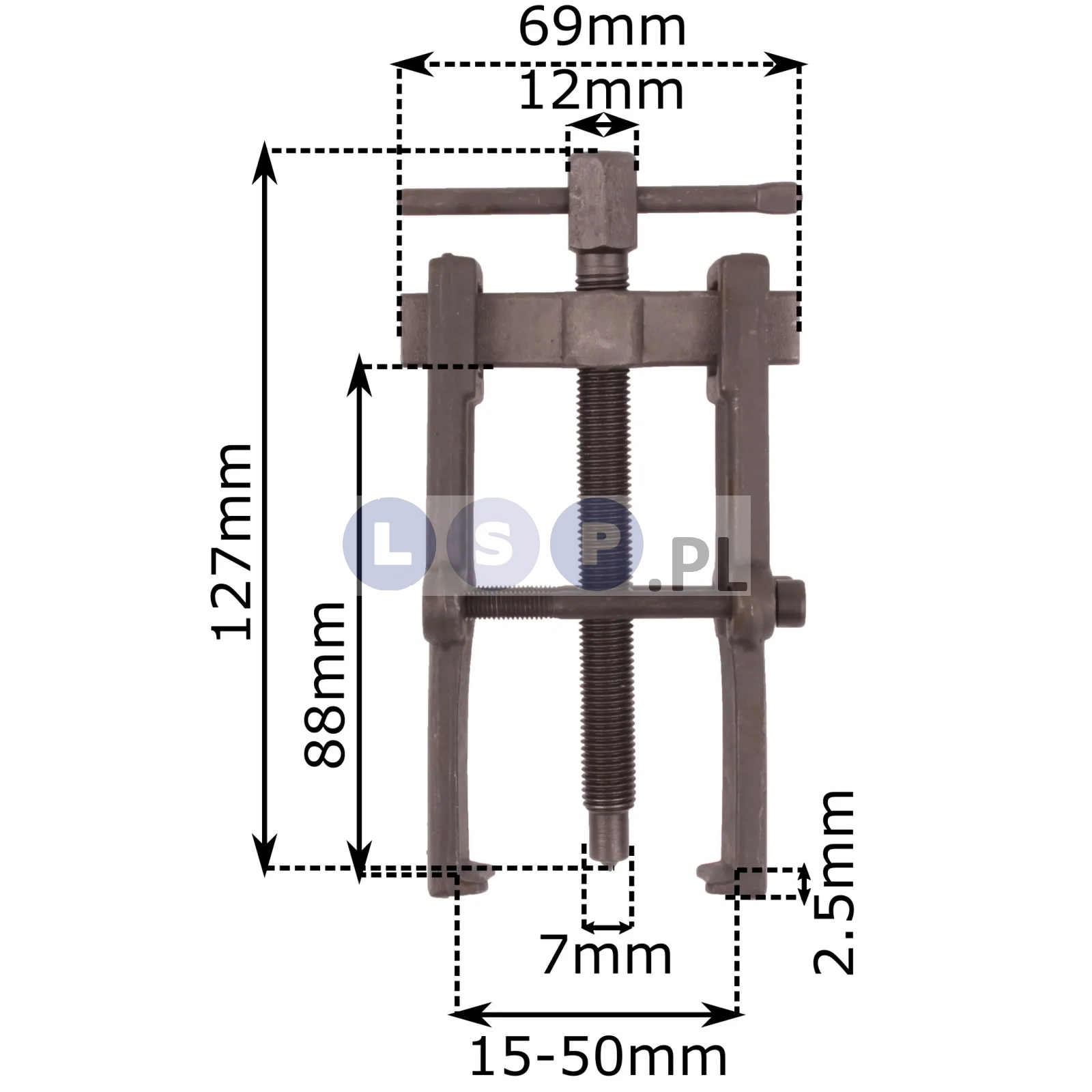 Ściągacz do łożysk 15-50x88mm 2-ramienny sworzni ramion wycieraczek klem alternator