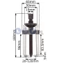 Ściągacz z kulką do łożysk 20-120x83mm 2-ramienny sworzni ramion wycieraczek klem alternator