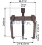 Ściągacz do łożysk 24-136x130mm 2-ramienny sworzni ramion wycieraczek klem alternator