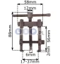 Ściągacz do łożysk 17-37x56mm 2-ramienny sworzni ramion wycieraczek klem alternator