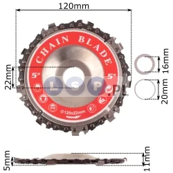  Tarcza z łańcuchem 120x22