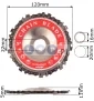 Tarcza z łańcuchem do drewna na szlifierkę 125 mm