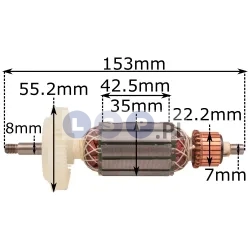 Wirnik do szlifierki kątowej Bosch PWS 8-125 CE , PWS 9-125 CE,  SKIL,  2609000763