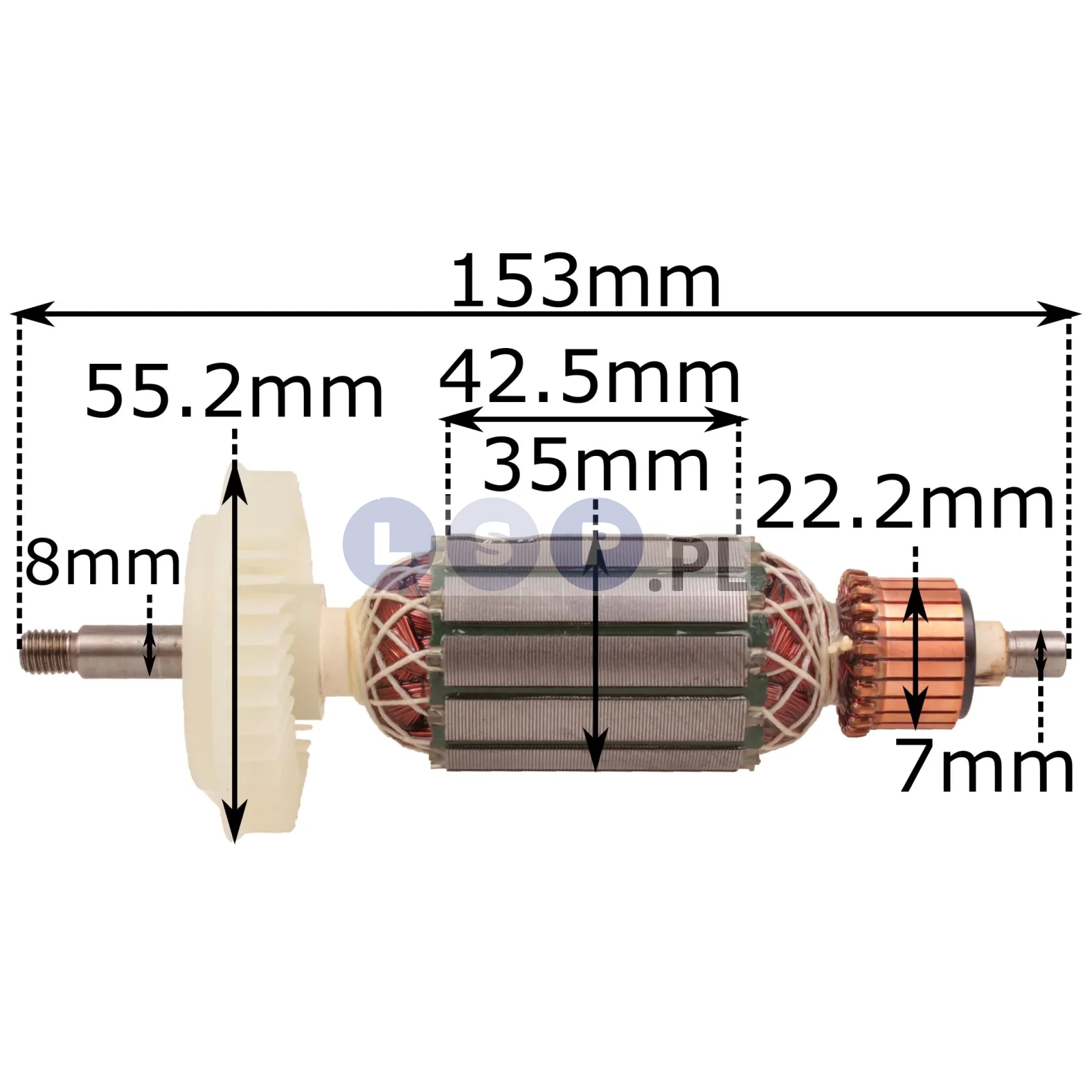 Wirnik do szlifierki kątowej Bosch PWS 8-125 CE , PWS 9-125 CE,  SKIL,  2609000763