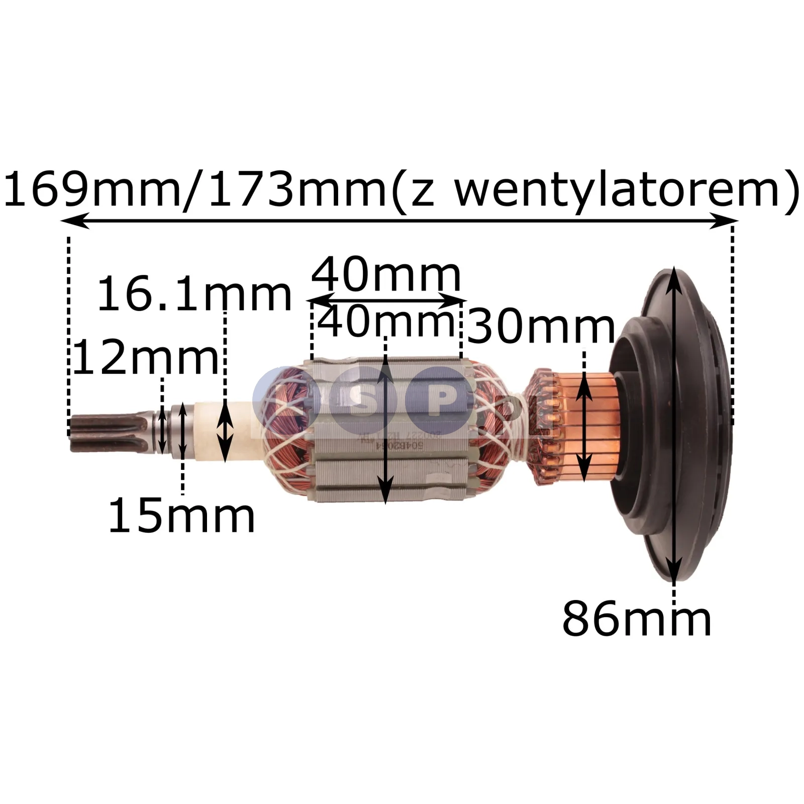 Wirnik do młota udarowo-obrotowego Bosch GBH 5-40 DCE, GBH 5CE, GBH 38, GSH 4 1614010180