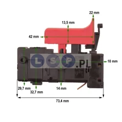 Wyłącznik do młotowiertarki Bosch GBH 2-18 SRE