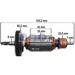 Wirnik do wiertarki Bosch PSB 600 RE, PSB 16 RE, PSB 650 RE 2604011154