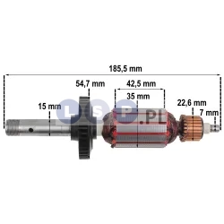 Wirnik do szlifierki prostej Bosch GGS 27 C POF 600 ACE GKF 600 CE GGS27, 2604010769