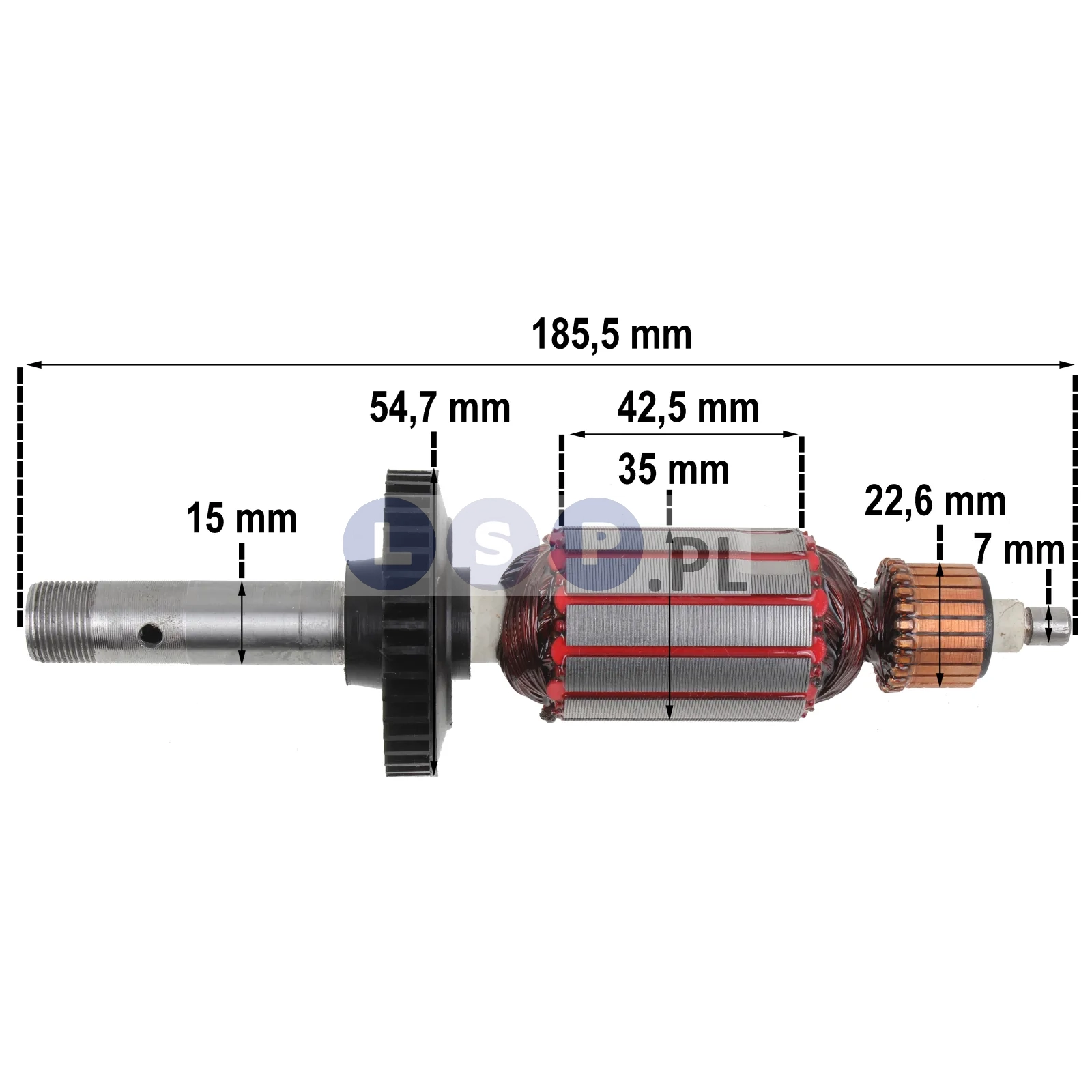 Wirnik do szlifierki prostej Bosch GGS 27 C POF 600 ACE GKF 600 CE GGS27, 2604010769