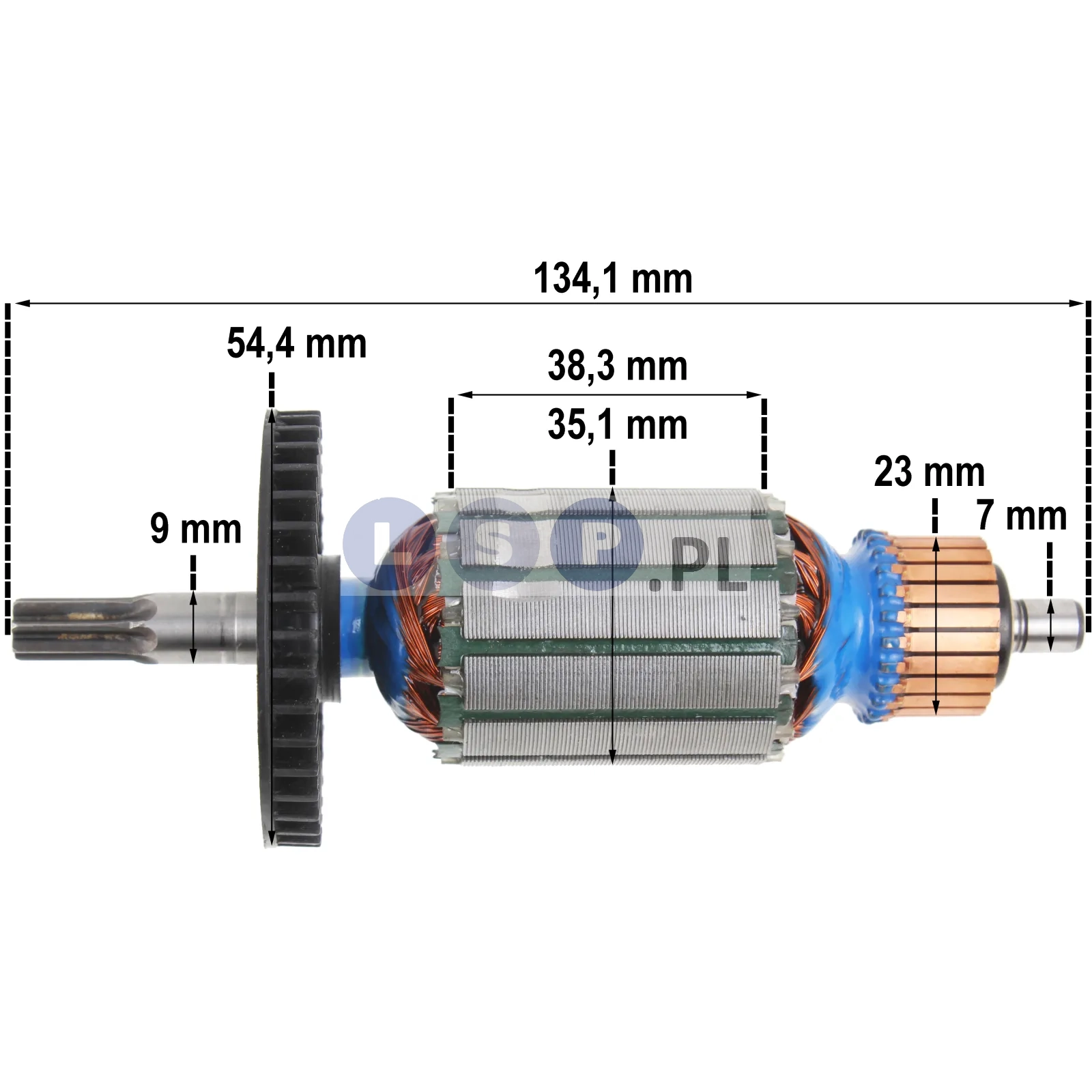 Wirnik do młotowiertarki Bosch PBH 160 R, PBH 180 RE, PBH 200 RE, PBH 200 FRE, 1614010144