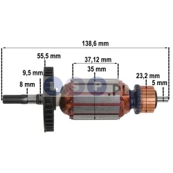 Wirnik do Wiertarki PSB 400 z prostym zębem