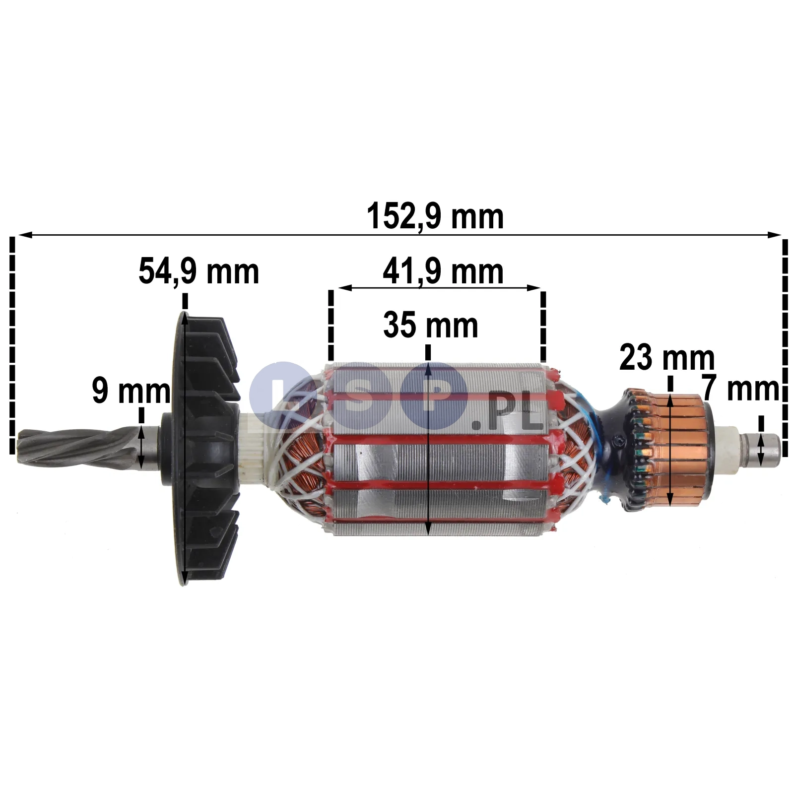 Wirnik do młotowiertarki Bosch GBH 2-24 5 zębów DO KOPII