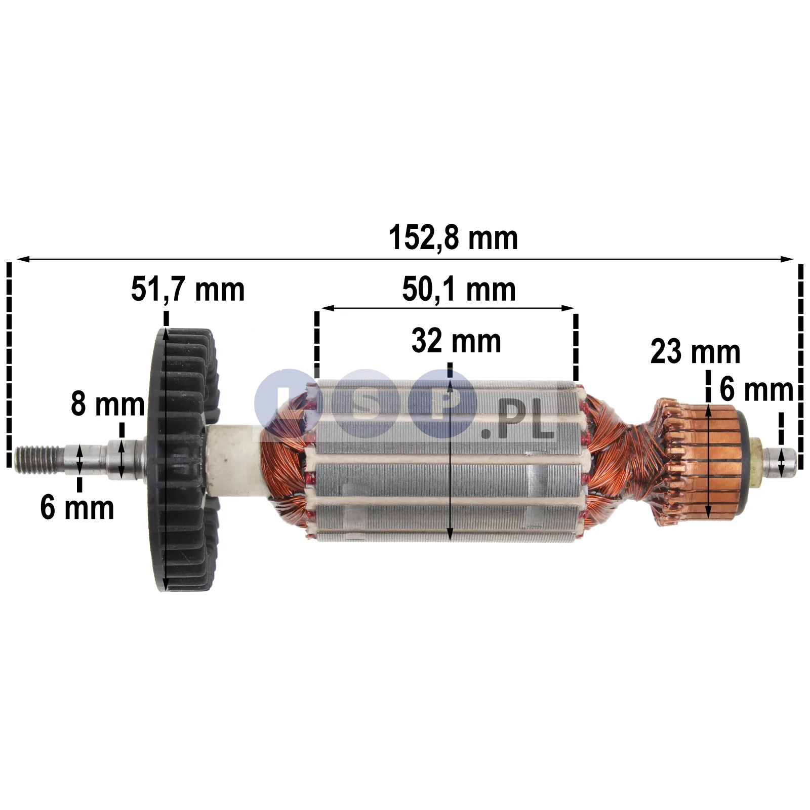 Wirnik do szlifierki kątowej Hitachi G10SS, G11SR2, G12SR2, G13SS, 360802E