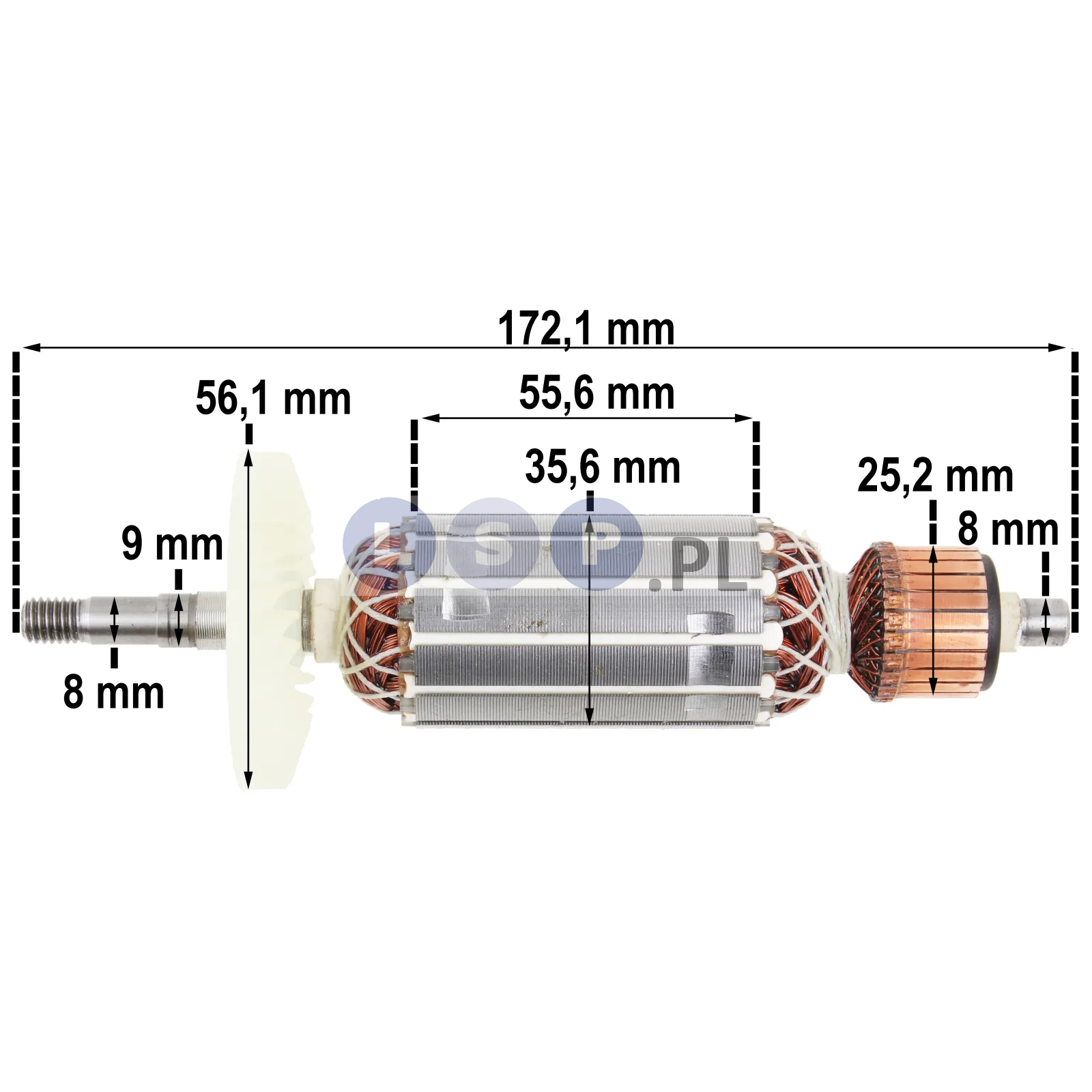 Wirnik do szlifierki Hitachi G13SE2, G12SE2, G13SB3, G12SA3 CM5SB SZCZ, 360603