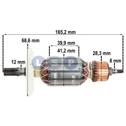 Wirnik do młota Hitachi DH40MR DH40MRY DH40FR 40SR, 360591E