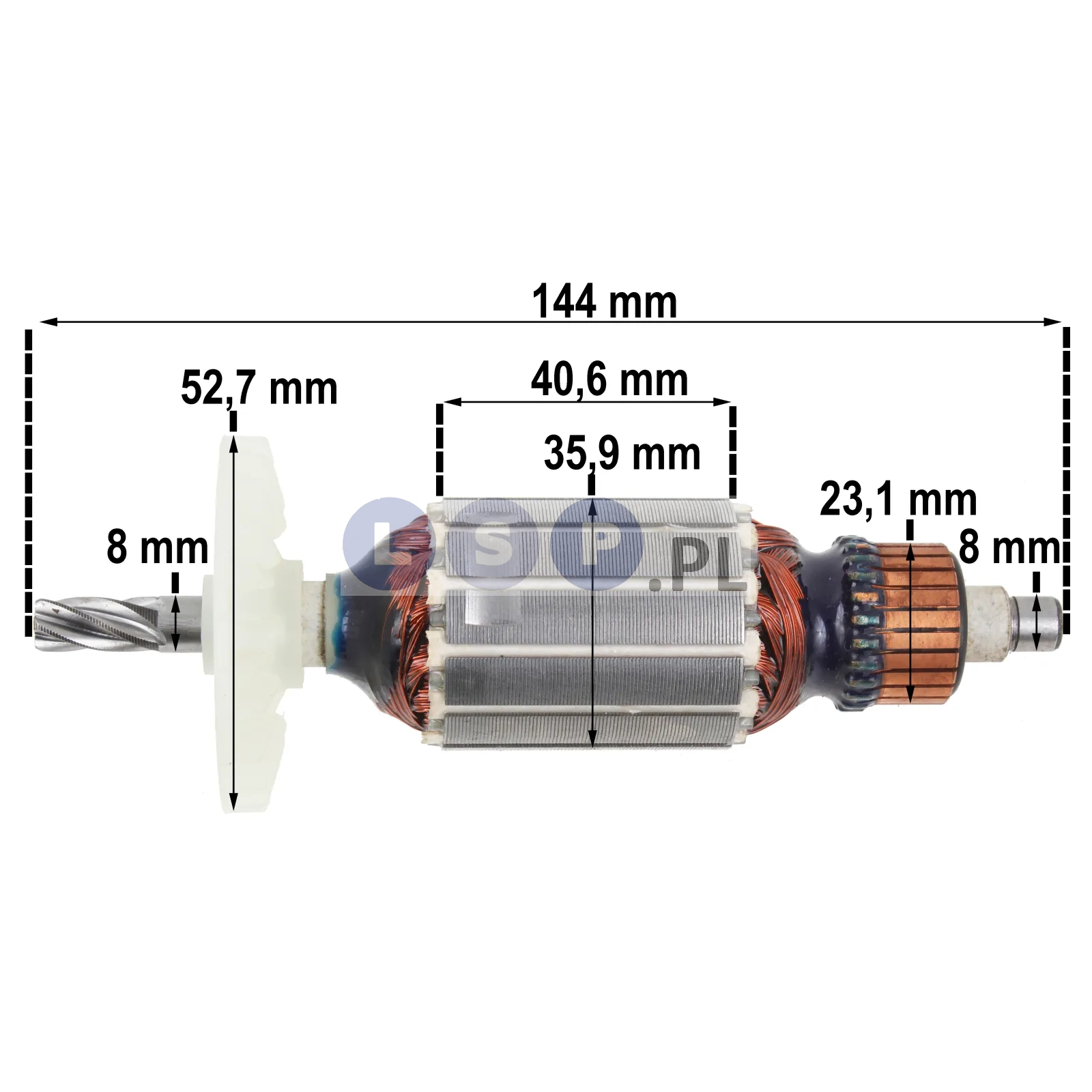 Wirnik do młotowiertarki Hitachi DH24PB2, DH24PC2, 360648E