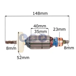 Wirnik do młotowiertarki Hitachi DH26PB DH26PC DH28PBY DH28PCY, 360-961E