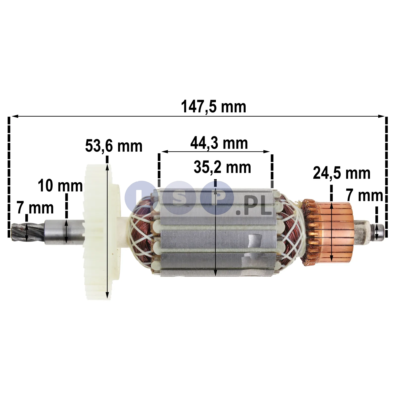 Wirnik do Młotowiertarki Dewalt DW563, DW566, D25002K, D25003K, BH 22, BH 24, 585289-00