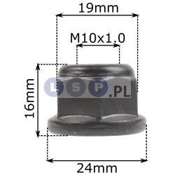 Nakrętka M10x1.0 do kos i podkaszarek Stihl 