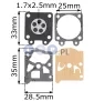 Membrana uszczelka zestaw naprawczy gaźnika pił